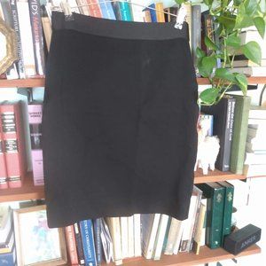Everlane Black Ponte Pencil Skirt